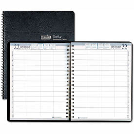 House of Doolittle Eight-Person Group Practice Daily Appointment Book, 11 x 8.5, Black, 2024