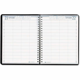 House of Doolittle Executive Hardcover Four-Person Group Practice Appt. Book, 11 x 8.5, Black, 2024