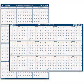 House of Doolittle Recycled Poster Style Reversible Academic Yearly Calendar, 24 x 37, 2023-2024