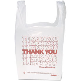 Plastic Bag "Thank You" With Handles 11-1/2" x 6-1/2" x 21" 12.5 Micron - 900 Pack