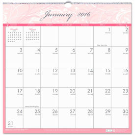 House of Doolittle Recycled Breast Cancer Awareness Monthly Wall Calendar, 12 x 12, 2024