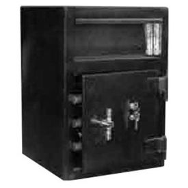 Wilson Safe Depository Safe, Dual Key Lock, 16-1/2"W x 14"D x 20"H, Black