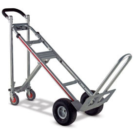 Magliner TPAUAC 3-in-1 Aluminum Hand Truck with 10" Microcellular Wheels