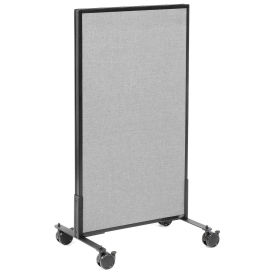 24-1/4"W x 45"H Mobile Office Partition Panel, Gray