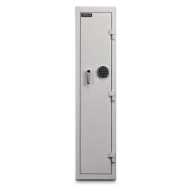 Mesa Safe Compact Pharmacy Safe, Single Door w/ Digital Lock, 14"W x 10-3/4"D x 60"H, White