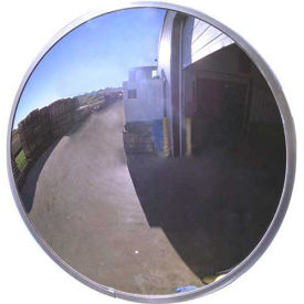 Se-Kure Domes & Mirrors DCVO-48T-PB Acrylic Outdoor Convex Mirror, 48" Diameter