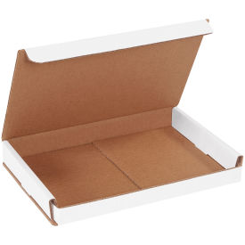 9"x6"x1" White Corrugated Mailer - Pkg Qty 50