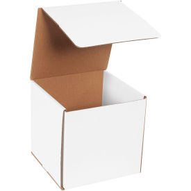 7"x7"x7" White Corrugated Mailer - Pkg Qty 50