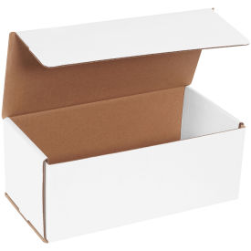 10"x5"x4" White Corrugated Mailer - Pkg Qty 50