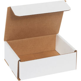 6"x5"x2" White Corrugated Mailer - Pkg Qty 50