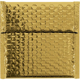 7"x6-3/4" Gold Glamour Bubble Mailer, 72 Pack