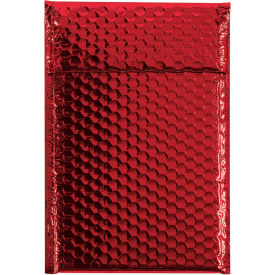 7-1/2"x11" Red Glamour Bubble Mailer, 72 Pack