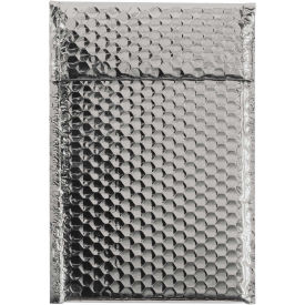 7-1/2"x11" Silver Glamour Bubble Mailer, 72 Pack