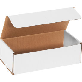 10"x5"x3" White Corrugated Mailer - Pkg Qty 50