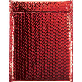 9"x11-1/2" Red Glamour Bubble Mailer, 100 Pack