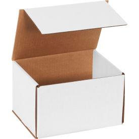 8"x6"x5" White Corrugated Mailer - Pkg Qty 50