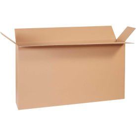 Side Loading Cardboard Corrugated Boxes, 54" x 8" x 28", Kraft - Pkg Qty 5