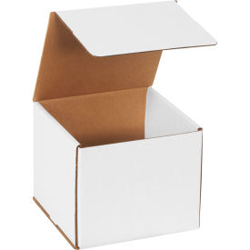 7"x7"x6" White Corrugated Mailer - Pkg Qty 50