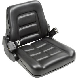 Global Industrial Vinyl Forklift Truck Seat with Seat Belt