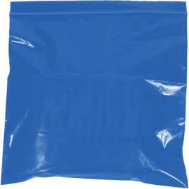 2 Mil Reclosable Bags, 4"x6", Blue, 1000 Pack