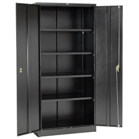 Global Industrial Unassembled Storage Cabinet, 36x24x78, Black