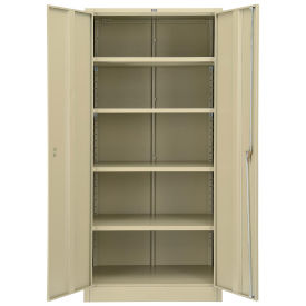 Assembled Storage Cabinet, 36x24x78, Tan