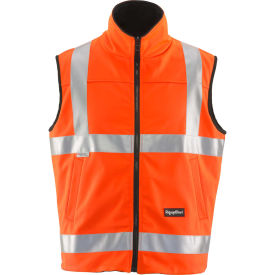 HiVis Reversible Softshell Vest, Orange/Black, Class 2, 20° Comfort Rating, M