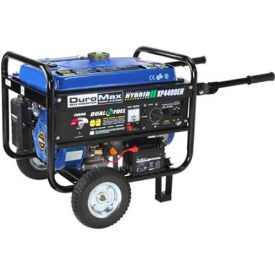DuroMax Hybrid Propane or Gasoline Powered Portable Generator, Duel Fuel, 4,400W