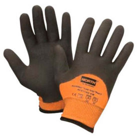 NorthFlex® Cold Grip Plus 5™ Cut Resistant Gloves, Hi-Vis Orange/Black, XXL