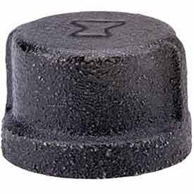 Anvil 0818900565 3/4" Black Malleable Cap 150 PSI Lead Free