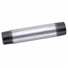 1" x Close Galvanized Steel Pipe Nipple, Lead Free, 150 PSI