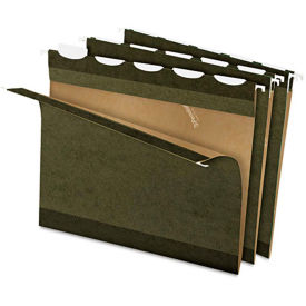 Pendaflex Ready-Tab Reinforced Hanging Folders, 1/5 Tab, Letter, Stnd Green, 25/Box