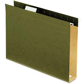Pendaflex Reinforced 2" Extra Capacity Hanging Folders, Letter, Stnd Grn, 25/Box