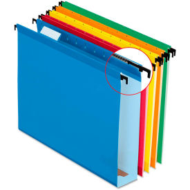 Pendaflex SureHook Poly Laminate Hanging Folders, Letter, Assrt, 2" Expansion, 20/Box