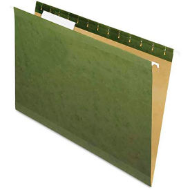 Pendaflex Reinforced Hanging Folders, 1/3 Tab, Legal, Standard Green, 25/Box