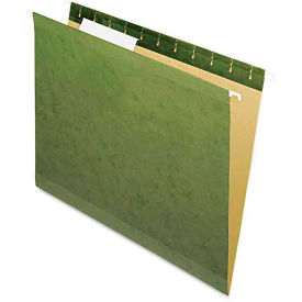 Pendaflex Reinforced Hanging Folders, No Tabs, Letter, Standard Green, 25/Box