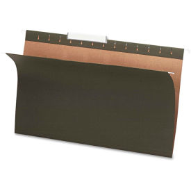 Pendaflex Essentials Hanging File Folders, 1/3 Tab, Legal, Standard Green, 25/Box