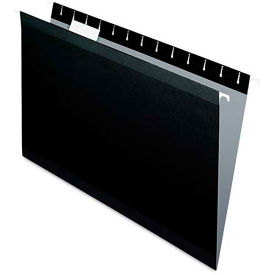 Pendaflex Reinforced Hanging Folders, 1/5 Tab, Legal, Black, 25/Box