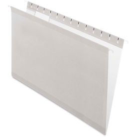 Pendaflex Reinforced Hanging Folders, 1/5 Tab, Legal, Gray, 25/Box