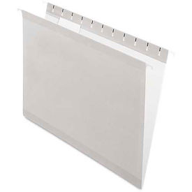 Pendaflex Reinforced Hanging Folders, 1/5 Tab, Letter, Gray, 25/Box