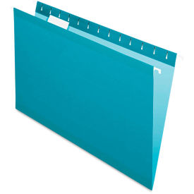 Pendaflex Reinforced Hanging Folders, 1/5 Tab, Legal, Teal, 25/Box