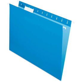 Pendaflex Hanging File Folders, 1/5 Tab, Letter, Blue, 25/Box