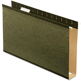 Pendaflex Reinforced 2" Extra Capacity Hanging Folders, Legal, Standard Green, 25/Box