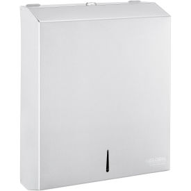 Global Industrial Folded Paper Towel Dispenser, Stainless Steel, 11-1/2"W x 4-1/2"D x 15"H