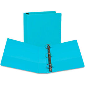 Samsill Fashion View Binder, Round Ring, 11 x 8-1/2, 2" Capacity, Turquoise, 2/Pack