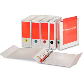 Cardinal FreeStand Easy Open Binder with Locking Slant-D Shape Ring, 2" White