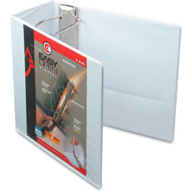 Cardinal Easy Open ClearVue Locking Slant-D Ring Binder, 5", White