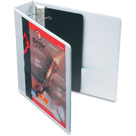 Cardinal Easy Open ClearVue Locking Slant-D Ring Binder, 2", White
