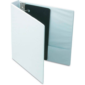Cardinal XtraValue ClearVue Slant-D Ring Binder, 1-1/2", White
