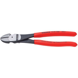 8" High Leverage Diagonal Cutting Plier, Plastic Dipped Handle